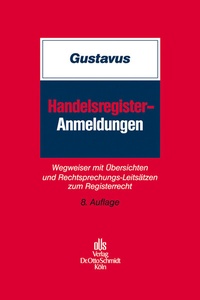 Abbildung von: Handelsregister-Anmeldungen - Otto Schmidt Verlag