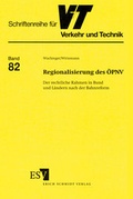 Cover: Regionalisierung des &Ouml;PNV - Erich Schmidt Verlag