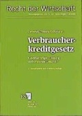 Cover: Verbraucherkreditgesetz - Erich Schmidt Verlag