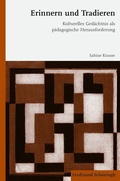 Cover: Erinnern und Tradieren - Brill Deutschland