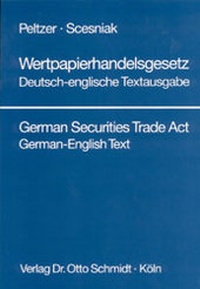 Abbildung von: Wertpapierhandelsgesetz - Otto Schmidt Verlag