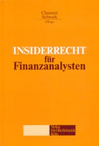 Abbildung von: Insiderrecht für Finanzanalysen - Otto Schmidt Verlag