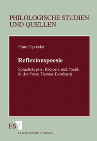 Abbildung von: Reflexionspoesie - Erich Schmidt Verlag