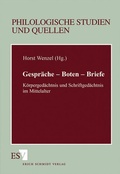 Cover: Gespr&auml;che - Boten - Briefe - Erich Schmidt Verlag