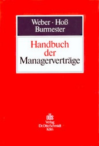 Abbildung von: Handbuch der Managerverträge - Otto Schmidt Verlag
