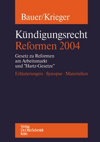 Abbildung von: Kündigungsrecht - Reformen 2004 - Otto Schmidt Verlag