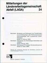 Abbildung von: LAGA-Mitteilung 24 - Erich Schmidt Verlag