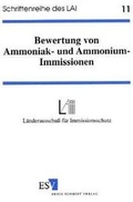 Bild: Bewertung von Ammoniak- und Ammonium-Immissionen - Erich Schmidt Verlag
