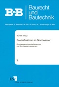 Cover: Bauma&szlig;nahmen im Grundwasser - Erich Schmidt Verlag