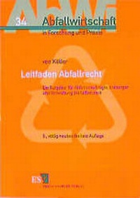 Abbildung von: Leitfaden Abfallrecht - Erich Schmidt Verlag
