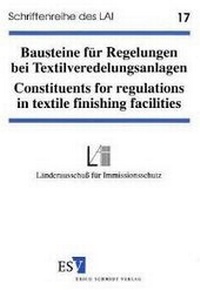 Abbildung von: Bausteine für Regelungen bei Textilveredelungsanlagen - - Constituents for regulations in textile finishing facilities - Erich Schmidt Verlag