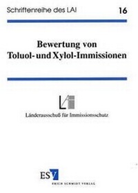 Abbildung von: Bewertung von Toluol- und Xylol-Immissionen - Erich Schmidt Verlag