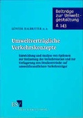 Cover: Umweltvertr&auml;gliche Verkehrskonzepte - Erich Schmidt Verlag