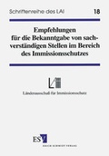 Bild: Empfehlungen für die Bekanntgabe von sachverständigen Stellen im Bereich des Immissionsschutzes - Erich Schmidt Verlag