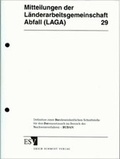 Bild: LAGA-Mitteilung 29 - Erich Schmidt Verlag