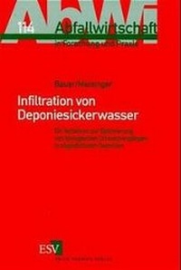 Abbildung von: Infiltration von Deponiesickerwasser - Erich Schmidt Verlag