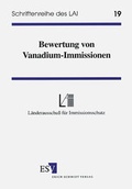 Bild: Bewertung von Vanadium-Immissionen - Erich Schmidt Verlag