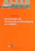 Bild: Rechtsfragen der Verwertung und Beseitigung von Abfällen - Erich Schmidt Verlag