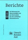 Bild: Die Bedeutung des Naturvermögens und der Biodiversität für eine nachhaltige Wirtschaftsweise - Erich Schmidt Verlag