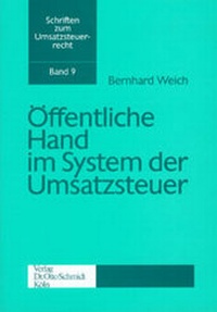Abbildung von: Öffentliche Hand im System der Umsatzsteuer - Otto Schmidt Verlag