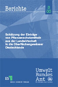 Abbildung von: Schätzung der Einträge von Pflanzenschutzmitteln aus der Landwirtschaft in die Oberflächengewässer Deutschlands - Erich Schmidt Verlag