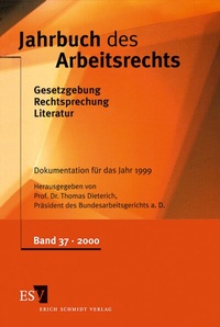 Abbildung von: Jahrbuch des Arbeitsrechts. Gesetzgebung - Rechtsprechung - Literatur.... / Jahrbuch des Arbeitsrechts - Erich Schmidt Verlag