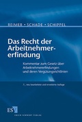 Cover: Das Recht der Arbeitnehmererfindung - Erich Schmidt Verlag