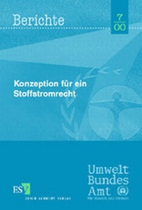 Abbildung von: Konzeption für ein Stoffstromrecht - Erich Schmidt Verlag