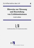 Abbildung von: Hinweise zur Messung, Beurteilung von Lichtimmissionen - Erich Schmidt Verlag