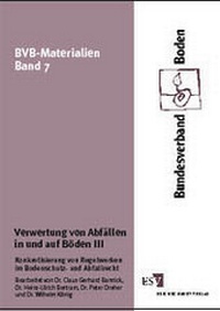Abbildung von: Verwertung von Abfällen in und auf Böden / Verwertung von Abfällen in und auf Böden III - Erich Schmidt Verlag