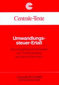 Abbildung von: Umwandlungssteuer-Erlass - Otto Schmidt Verlag