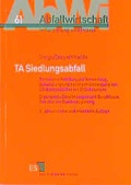 Cover: TA-Siedlungsabfall - Erich Schmidt Verlag