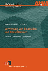 Abbildung von: Verwertung von Bioabfällen und Klärschlämmen - Erich Schmidt Verlag