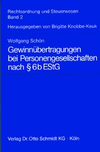 Abbildung von: Gewinnübertragungen bei Personengesellschaften nach § 6b EStG - Otto Schmidt Verlag