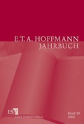 Cover: E.T.A. Hoffmann-Jahrbuch 2002 - Erich Schmidt Verlag