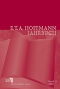 Cover: E.T.A. Hoffmann-Jahrbuch 2003 - Erich Schmidt Verlag