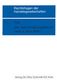 Abbildung von: Der Verschmelzungsbericht nach § 340a AktG - Otto Schmidt Verlag
