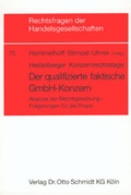 Cover: Der qualifizierte faktische GmbH-Konzern - Otto Schmidt Verlag