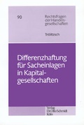 Abbildung von: Differenzhaftung für Sacheinlagen in Kapitalgesellschaften - Otto Schmidt Verlag