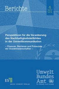 Bild: Perspektiven für die Verankerung des Nachhaltigkeitsleitbildes in der Umweltkommunikation - Erich Schmidt Verlag