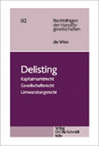 Abbildung von: Delisting - Otto Schmidt Verlag