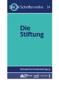 Cover: Die Stiftung - Otto Schmidt Verlag