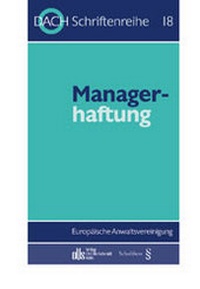 Enlarge image Cover: Managerhaftung - Otto Schmidt Verlag
