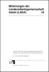 Abbildung von: LAGA-Mitteilung 18 - Erich Schmidt Verlag