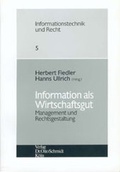 Cover: Information als Wirtschaftsgut - Otto Schmidt Verlag