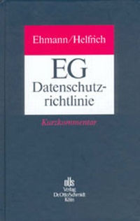 Abbildung von: EG-Datenschutzrichtlinie - Otto Schmidt Verlag