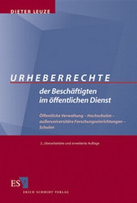 Abbildung von: Urheberrechte der Beschäftigten im öffentlichen Dienst - Erich Schmidt Verlag