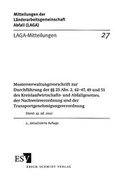 Bild: LAGA-Mitteilung 27 - Erich Schmidt Verlag