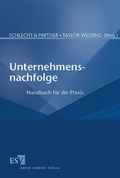 Cover: Unternehmensnachfolge - Erich Schmidt Verlag