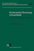 Cover: Die literarische &Uuml;bersetzung in Deutschland - Erich Schmidt Verlag